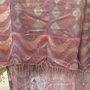 Purple Patterned Pashmina